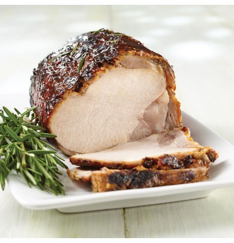 Rôtis de longe de porc désossés non cuits à la moutarde à l'ancienne