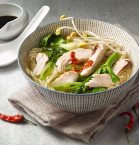 Lanières de poitrine de poulet entièrement cuites, halal (assaisonnées)
