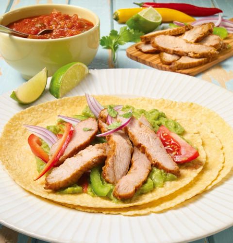 Lanières de porc style fajita, entièrement cuites (assaisonnées)