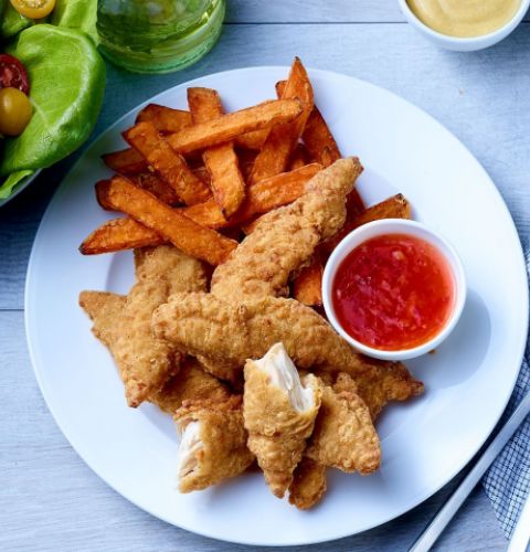 Love Me Tenders®, filets de poitrine de poulet panés, non cuits, halal (assaisonnés)