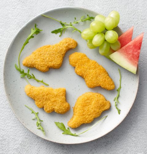 Pépites de poulet Jurassik en forme de dinosaures