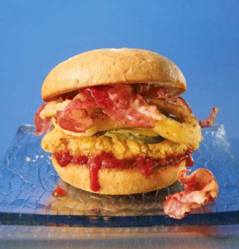 Burgers de poulet panés, halal (assaisonnés)