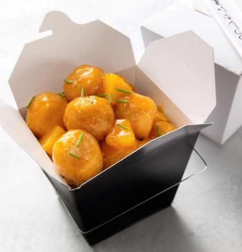 Boulettes de viande blanche de poulet en pâte (assaisonnées, pour le four)