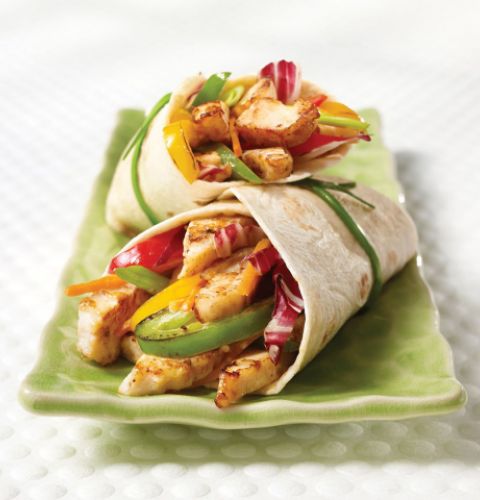 Lanières de haut de cuisse de poulet style fajita, entièrement cuites (assaisonnées)
