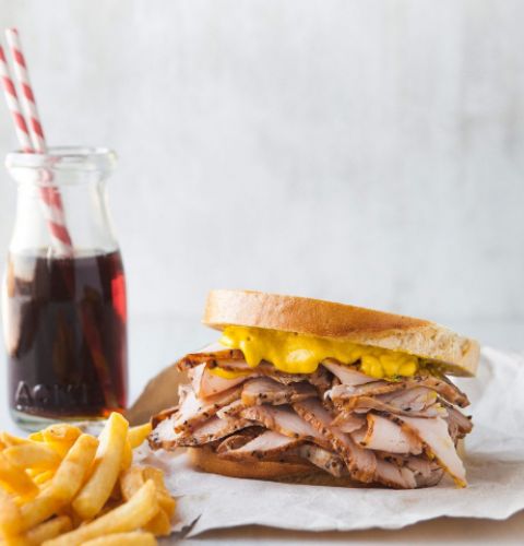 Smoked turkey breast, Montreal smoked meat style