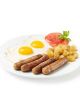 Pork and beef breakfast sausages, preserved (12/lb)