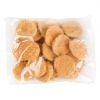 Breaded chicken breast burgers, fully cooked
