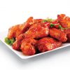 Spicy Buffalo chicken wings, cut-up and fully cooked (seasoned)