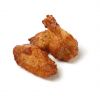 Spicy Buffalo chicken wings, cut-up and fully cooked (seasoned)