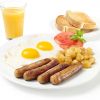 Chicken breakfast sausages, preserved, uncooked