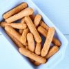 Pork and beef breakfast sausages preserved, fully cooked in a 100% vegetable casing