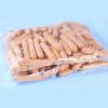 Pork and beef breakfast sausages preserved, fully cooked in a 100% vegetable casing