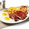 Pork back ribs, fully cooked