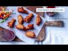 Ailes de poulet saupoudrées, larges, coupées, entièrement cuites (assaisonnées)