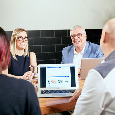 Olymel team brainstorming